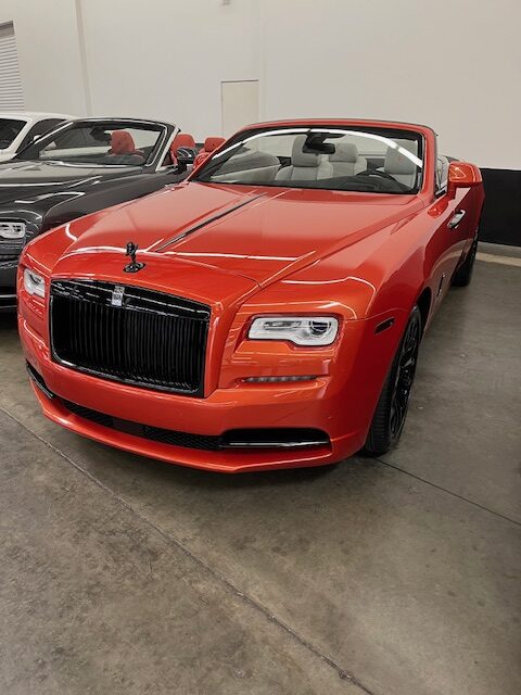 We removed a cigarette smoke smell from this Rolls Royce in Costa Mesa, CA