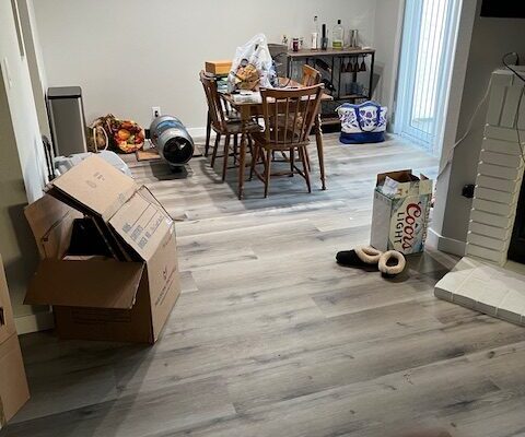 Odor Removal Experts using professional ozone equipment to eliminate cigarette smoke odors and sanitize a residential condo in Placentia.